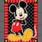 Disney Mickey Stripe & Dots No Sew Fleece Throw Kit